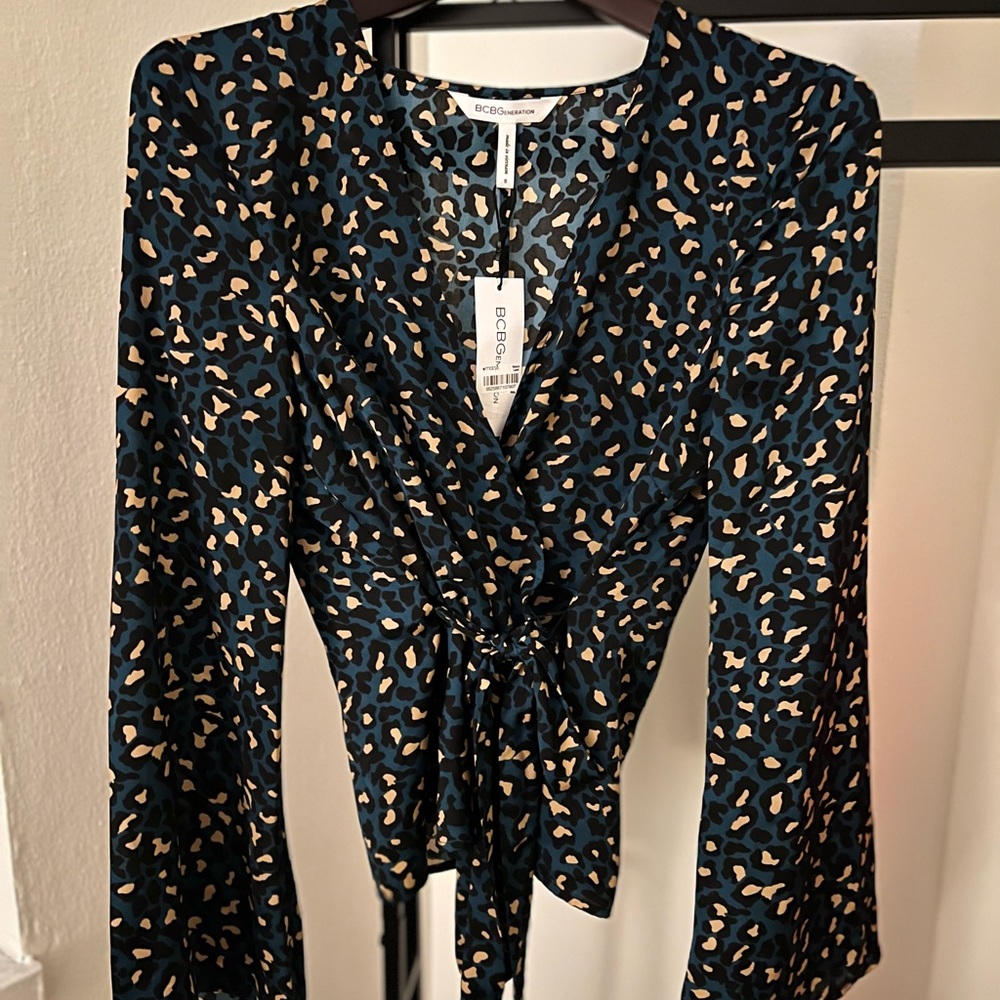 BCBG Wrap Blouse